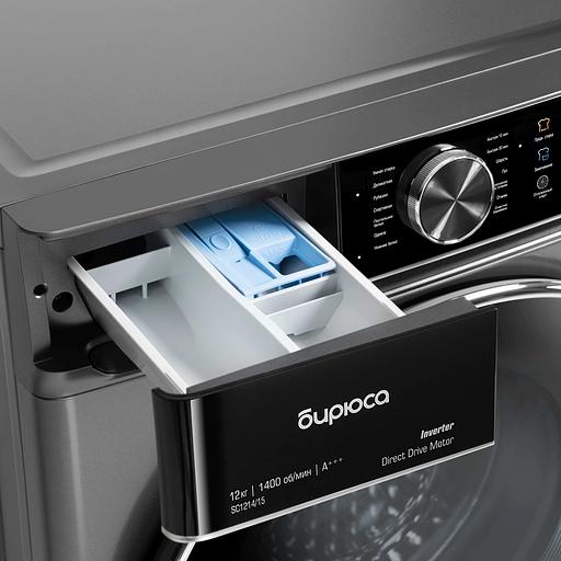 Стиральная машина Бирюса WM-SC1214/15 S класс: A+++ загр.фронтальная макс.:12кг серебристый инвертер фото 7