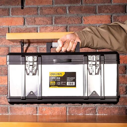 Ящики и сумки для инструментов Deli Ящик для инструментов Deli DL432020 470 х 220 х 220 мм фото 2