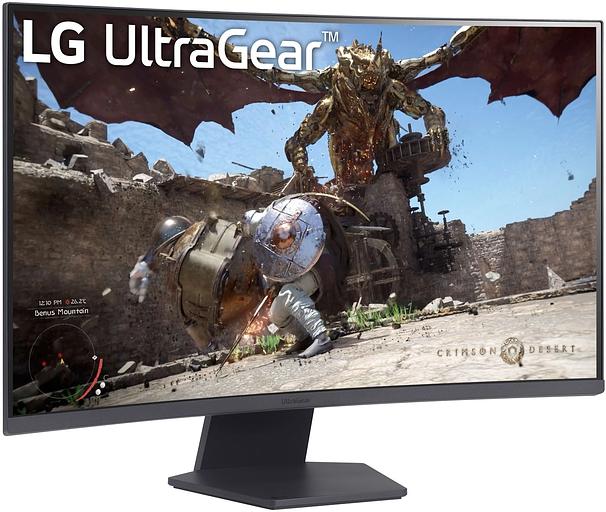 Монитор LG 31.5" 32GS60QC-B черный VA LED 5ms 16:9 HDMI матовая HAS Piv 3000:1 350cd 178гр/178гр 2560x1440 DP WQ 7.2кг фото 3