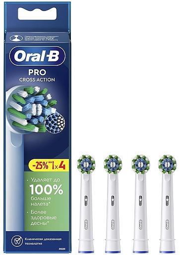 Насадка для зубных щеток Oral-B Cross Action 80750690 (упак.:4шт) фото 1
