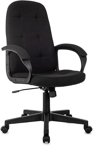 Кресло руководителя Бюрократ CH 002 Fabric черный 3C11 крестов. пластик фото 1