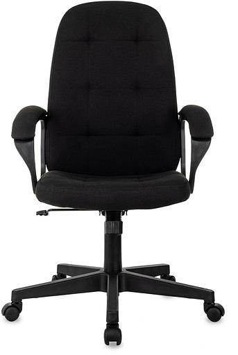 Кресло руководителя Бюрократ CH 002 Fabric черный 3C11 крестов. пластик фото 2