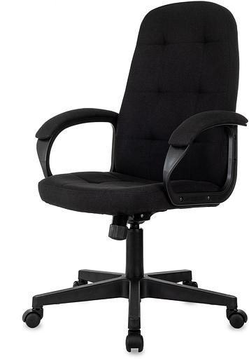 Кресло руководителя Бюрократ CH 002 Fabric черный 3C11 крестов. пластик фото 3