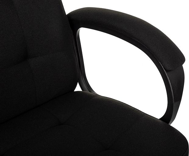 Кресло руководителя Бюрократ CH 002 Fabric черный 3C11 крестов. пластик фото 8