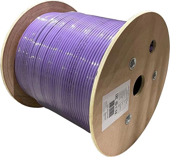 Кабель информационный Lanmaster TWT-5EFTP-NGLS кат.5E FTP 4 пары 24AWG нг(А)-LS внутренний 305м фиолетовый фото 2