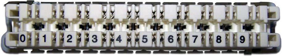 Плинт Lanmaster TWT-LSA10P-DIS-5E 10 пар LSA-PROFIL размык. ABS пластик фото 2