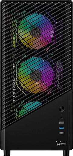 Корпус Formula Mana Geometry черный без БП ATX 3x120mm 1xUSB3.0 1xUSB3.1 audio bott PSU фото 2
