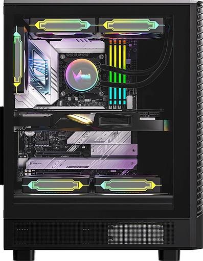 Корпус Formula Mana Geometry черный без БП ATX 3x120mm 1xUSB3.0 1xUSB3.1 audio bott PSU фото 3