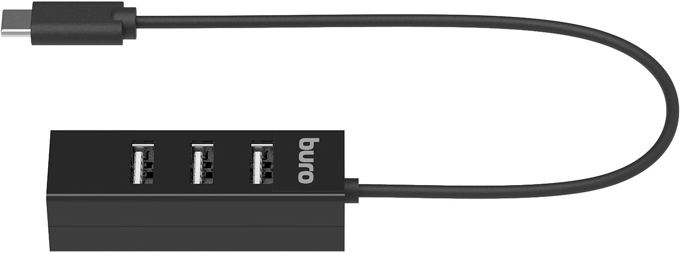 Разветвитель USB-C Buro BPH-C-1906 4порт. черный (BU-USBC-HUB-4U20) фото 3