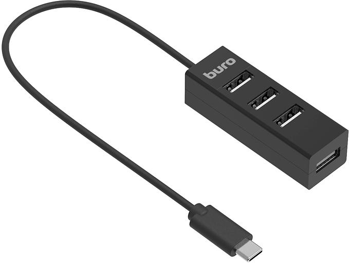 Разветвитель USB-C Buro BPH-C-1906 4порт. черный (BU-USBC-HUB-4U20) фото 5