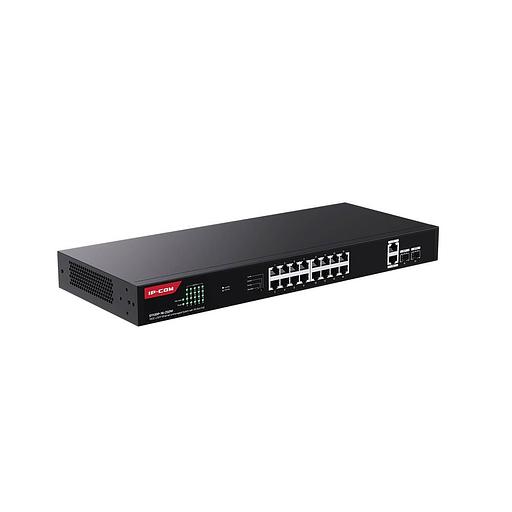 IP-COM G1120P-16-250W Коммутатор неуправляемый PoE, 20 портов, 18x1 Гбит/с, SFP 2x1 Гбит/с, PoE 16х30 Вт (до 230 Вт) фото 2