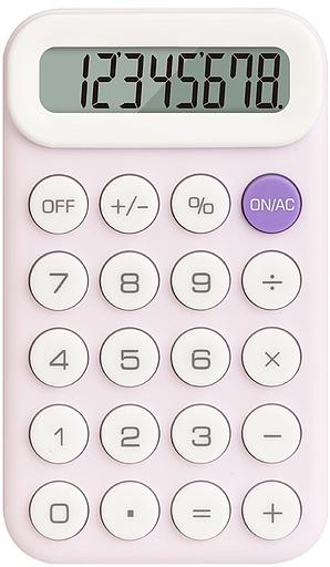 Калькулятор карманный Deli EM10 сиреневый 8-разр. фото 1