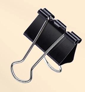 Зажимы Deli EZ65 металл 19мм черный (упак.:12шт) картонная коробка фото 3