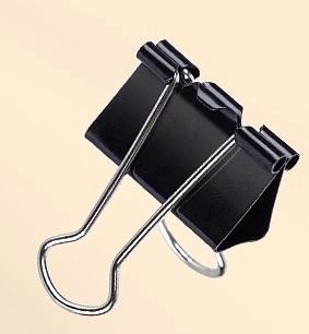 Зажимы Deli EZ66 металл 15мм черный (упак.:12шт) картонная коробка фото 3