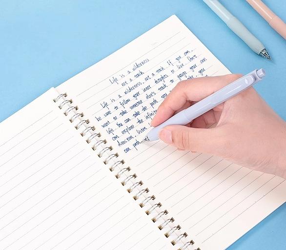 Ручка гелев. автоматическая Deli EG157-BL ассорти d=0.5мм син. черн. резин. манжета фото 2