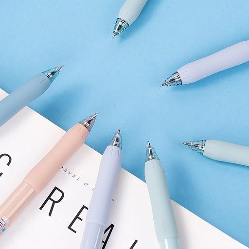 Ручка гелев. автоматическая Deli EG157-BL ассорти d=0.5мм син. черн. резин. манжета фото 5