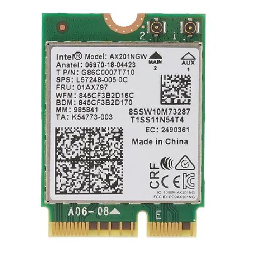 Плата сетевого контроллера Intel Corporation Intel AX201.NGWG.NV фото 1