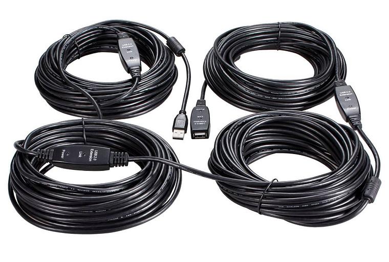 Кабель-адаптер USB2.0-repeater, удлинительный активный Af> 50м медь iOpen _1 фото 1