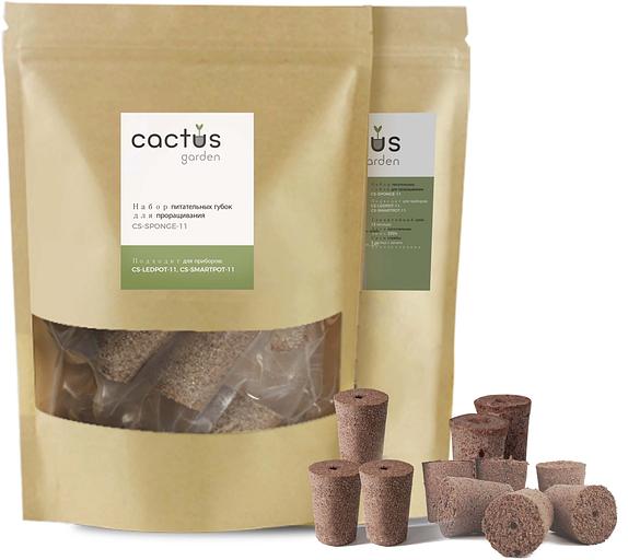 Набор питательных губок Cactus CS-SPONGE-11 для проращивания для CS-LEDPOT-11/SMARTPOT-11 (упак.:11шт) пакет фото 2