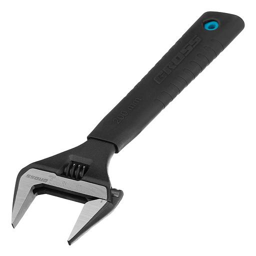 Ключ разводной, 200 мм,CrV, тонкие губки, защитные насадки фото 1