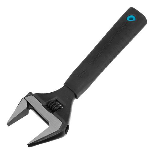 Ключ разводной, 200 мм,CrV, тонкие губки, защитные насадки фото 2