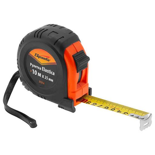 Рулетка Elastica, 10 м х 25 мм, обрезиненный корпус фото 3
