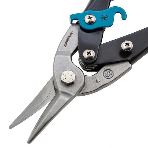 Ножницы по металлу PIRANHA,250мм,прямой рез,сталь-CrMo,двухкомп.рукоятки фото 3