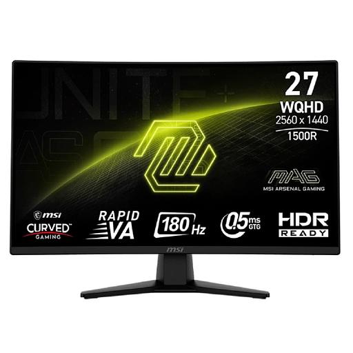 MSI MAG 27" 274CQF Black {VA Curved 2560x1440 180Hz 0.5ms 300cd 2xHDMI DisplayPort Tilt VESA} [9S6-3CE31T-015] фото 1