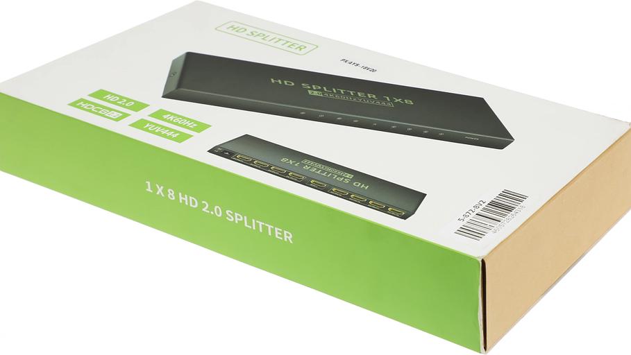 Сплиттер аудио-видео Premier 5-872-8V2 HDMI (f)/8xHDMI (f) черный фото 10