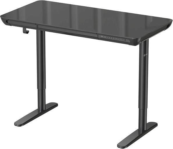 Стол для компьютера Cactus CS-EGD-BK-LED столешница закаленное стекло черный каркас черный фото 2