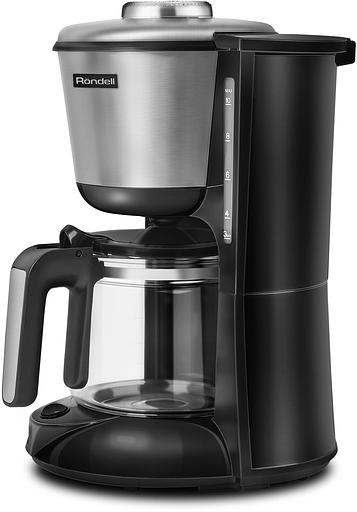 Кофеварка капельная Rondell 1100-RE-01 1000Вт серебристый/черный фото 2