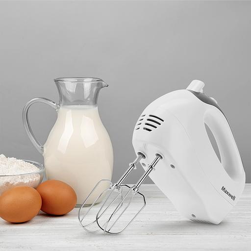 Миксер ручной Maxwell MW-1356 300Вт белый фото 5