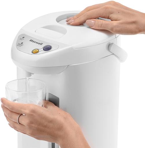 Термопот Maxwell MW-1754 3.3л. 750Вт белый фото 2