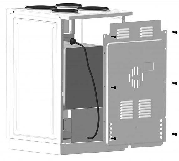 Плита Электрическая Лысьва EF4005MK00 черный фото 3