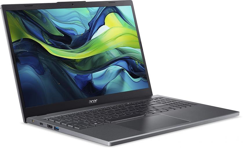 Ноутбук Acer Aspire 15 A15-51M-39F7 Core 3 100U 8Gb SSD512Gb Intel Graphics 15.6" IPS FHD (1920x1080) noOS metall WiFi BT Cam (NX.KXRCD.002) фото 2