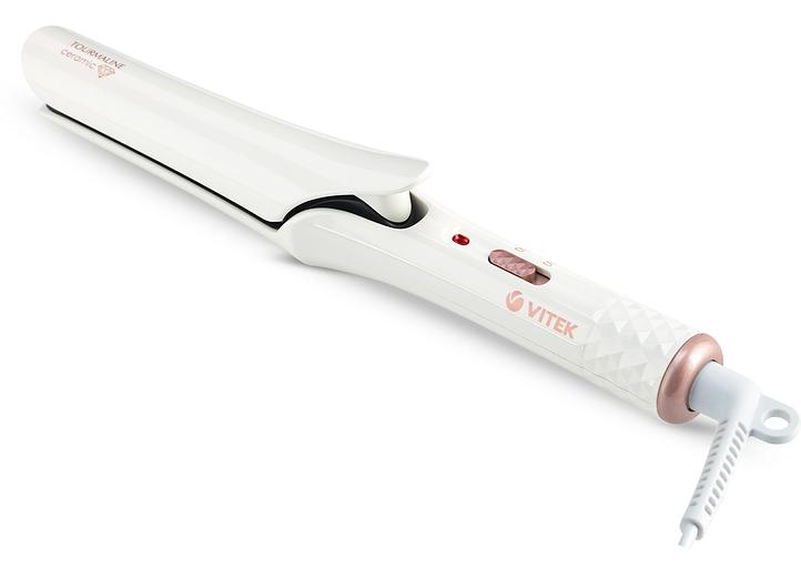 Выпрямитель Vitek VT-8406 25Вт белый макс.темп.:200С покрытие:керамико-турмалиновое фото 1