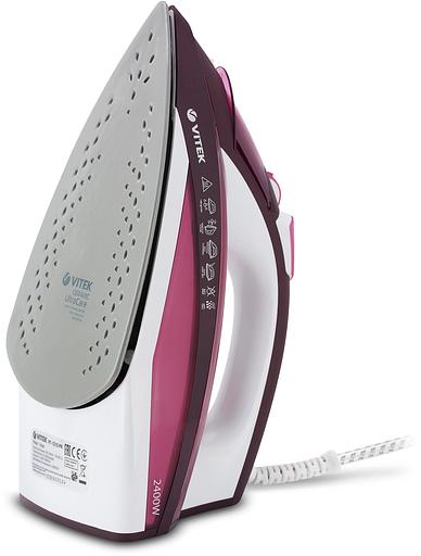 Утюг Vitek VT-1215 2400Вт розовый фото 3