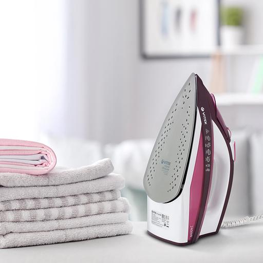 Утюг Vitek VT-1215 2400Вт розовый фото 6