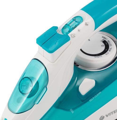 Утюг Vitek VT-8355 2600Вт бирюзовый/белый фото 2