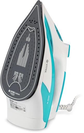 Утюг Vitek VT-8355 2600Вт бирюзовый/белый фото 3