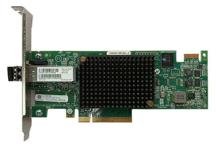 Адаптер HP SN1100E 16Gb FC Host Bus Adapter PCI-E 3.0 (LC Connector), incl. 16 Gbps SFP+, incl. h/h & f/h. brckts фото 1