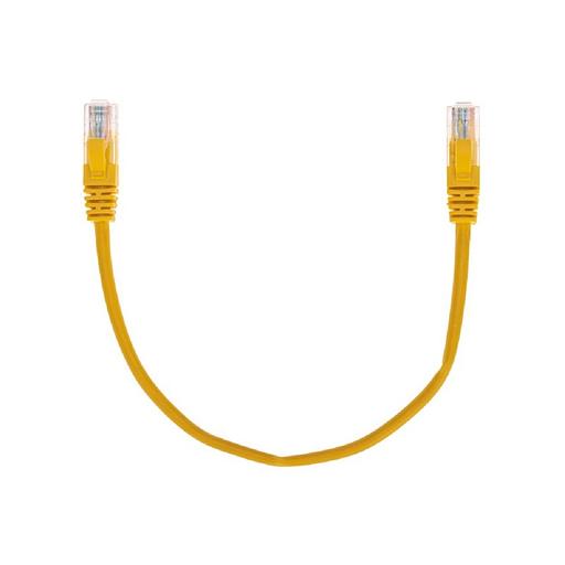 Rexant (02-0105-03) Патч-корд U/UTP, CAT 5e, RJ45-RJ45, 26AWG, LSZH, желтый, 0,3м фото 1