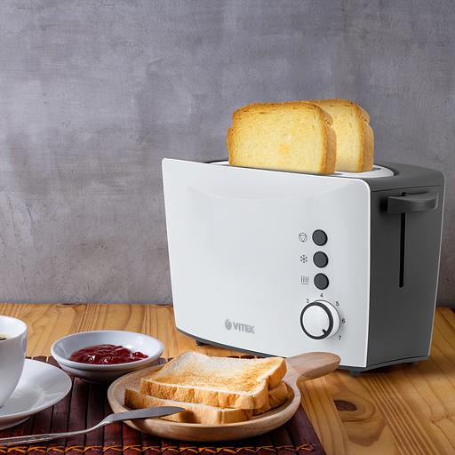 Тостер Vitek VT-7166 800Вт черный/белый фото 5