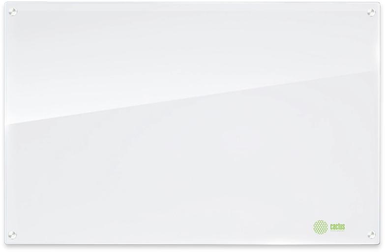 Доска стеклянная Cactus CS-GBD-65X100-UWT-TM Сквозное крепление стеклянная ультра белый 65x100см стекло крепления фото 1
