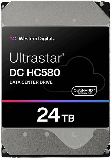 Жесткий диск WD SATA-III 24TB WUH722424ALE6L4 Server Ultrastar DC HC580 (7200rpm) 512Mb 3.5" фото 1