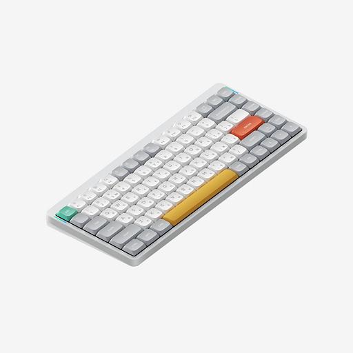 Беспроводная механическая клавиатура QMK Nuphy AIR75v2 Ionic White, RGB, Hot Swap, Wisteria Switch фото 1