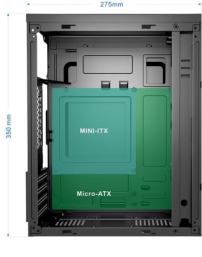 Корпус Bloody BD-CC101F черный без БП mATX 1x80mm 1x92mm 2xUSB2.0 1xUSB3.0 audio фото 8