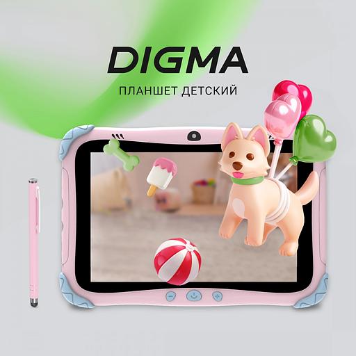 Планшет Digma Kids A8 SC9863A (1.6) 8C RAM2Gb ROM32Gb 8" IPS 1280x800 4G 1Sim Android 11.0 Go розовый 2Mpix 0.3Mpix BT WiFi microSD 512Gb 3000mAh фото 2