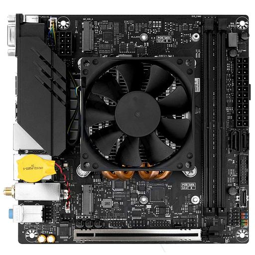 Материнская плата Maxsun MS-MoDT 12450H ITX WIFI F 12450H 2xDDR4 1xPCIEx8 3xM.2 1xUSB3.2Gen2 4xUSB3.2Gen1 6xUSB2.0 2xSATA3.0 2.5G+1G 2xVGA DP HDMI RTL фото 1
