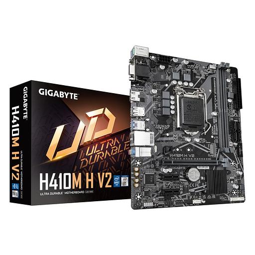 Gigabyte H410M H V2 2.1 {LGA1200, Intel Q470E, DDR4, 2, Micro-ATX} RTL фото 1